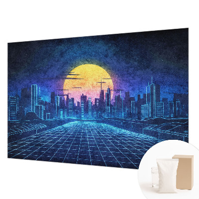 Premium wall mural for bedroom Futuristic landscape