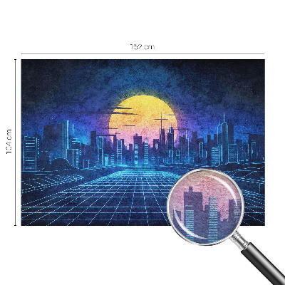 Premium wall mural featuring a futuristic landscape, ideal for bedroom decor