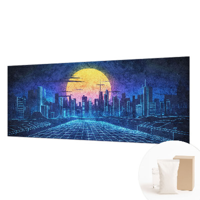 Premium wall mural featuring a futuristic landscape, ideal for bedroom decor
