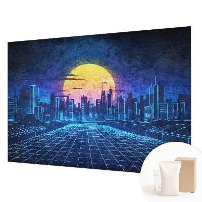 Premium wall mural for bedroom Futuristic landscape