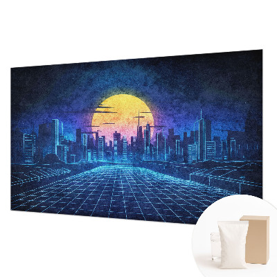 Premium wall mural featuring a futuristic landscape, ideal for bedroom decor