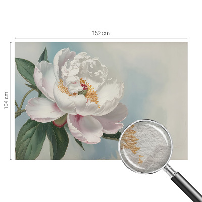 Non-woven wall mural with a motif of a beautiful peony