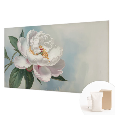 Non-woven wall mural with a motif of a beautiful peony