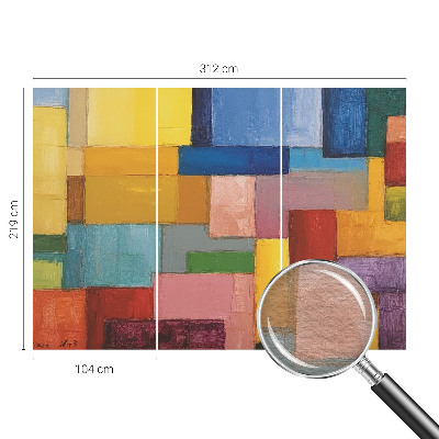 Wall mural Colored rectangles
