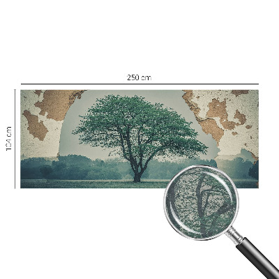 Photo wall mural with a solitary tree motif