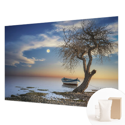 Wallpaper mural featuring a peaceful landscape