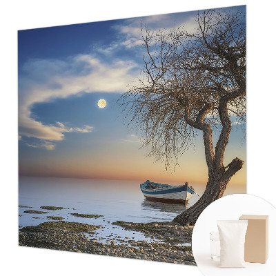 Wallpaper mural featuring a peaceful landscape