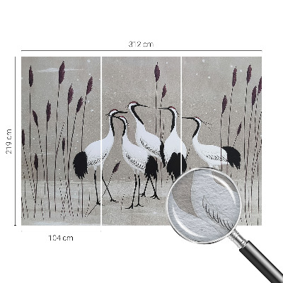 Bedroom wall mural wallpaper A flock of cranes