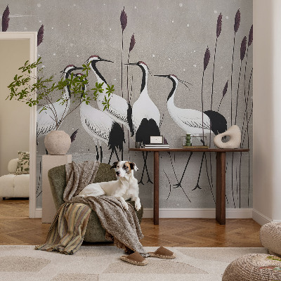 Bedroom wall mural wallpaper A flock of cranes