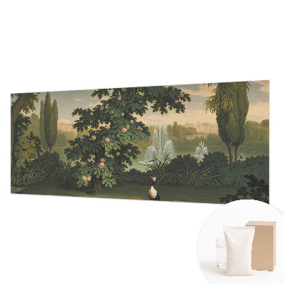 Modern wall mural for bedroom with a natural garden motif