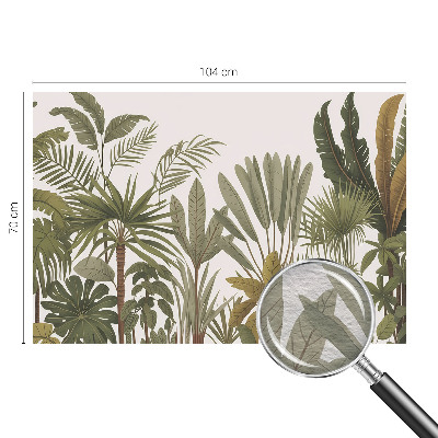 Modern wall mural Exotic leaves