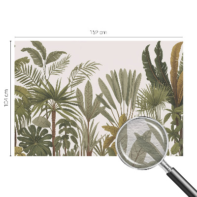 Modern wall mural Exotic leaves