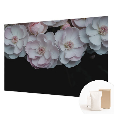 Large wall mural wallpaper featuring a delicate bouquet