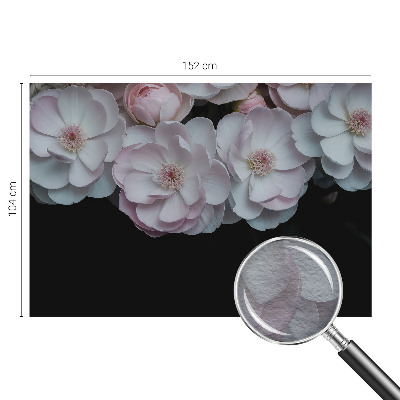 Large wall mural wallpaper featuring a delicate bouquet