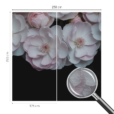 Large wall mural wallpaper featuring a delicate bouquet