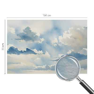 Modern wall mural for living room Heavenly clouds