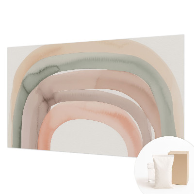 High quality photo wallpaper with a rainbow arches design
