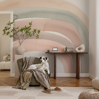 High quality photo wallpaper with a rainbow arches design
