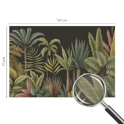 Premium wall mural for bedroom with a tropical jungle design
