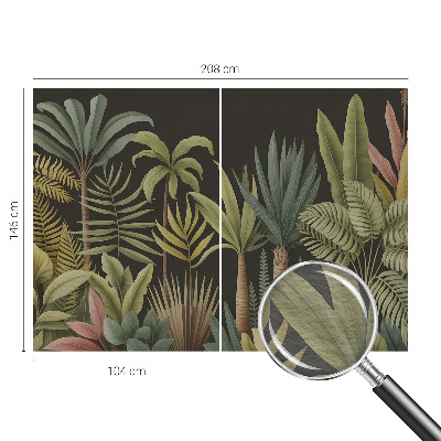 Premium wall mural for bedroom Tropical jungle