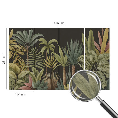 Premium wall mural for bedroom Tropical jungle
