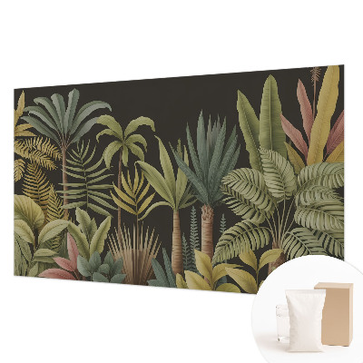 Premium wall mural for bedroom with a tropical jungle design
