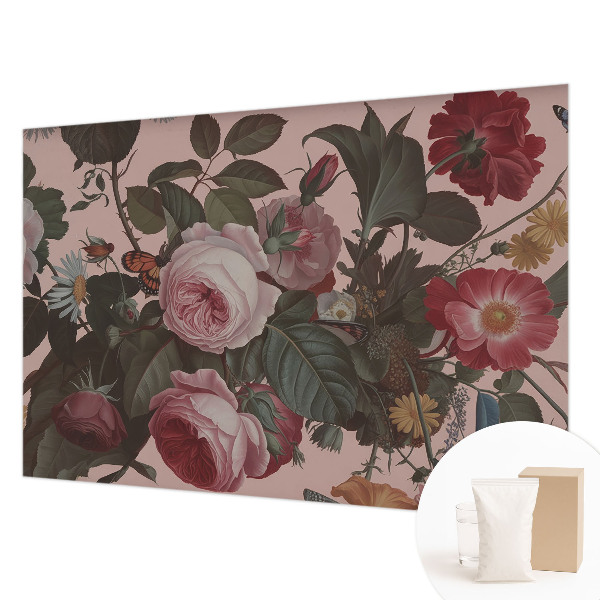 Premium photo wallpaper with a floral elegance design