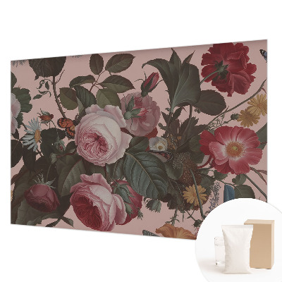 Premium photo wallpaper with a floral elegance design