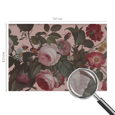 Premium photo wallpaper with a floral elegance design