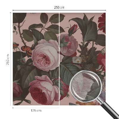 Premium photo wallpaper with a floral elegance design