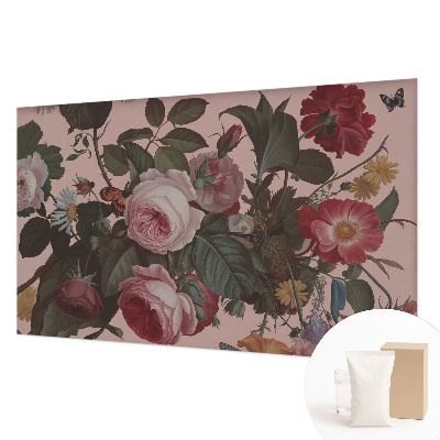 Premium photo wallpaper with a floral elegance design