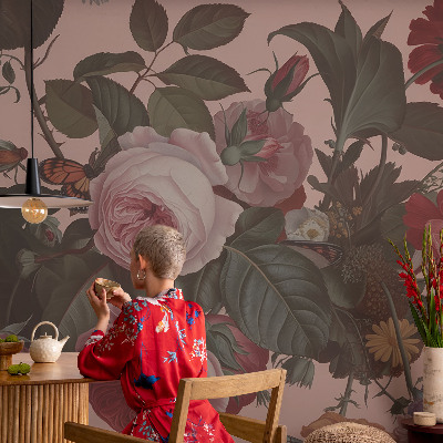 Premium photo wallpaper Floral elegance