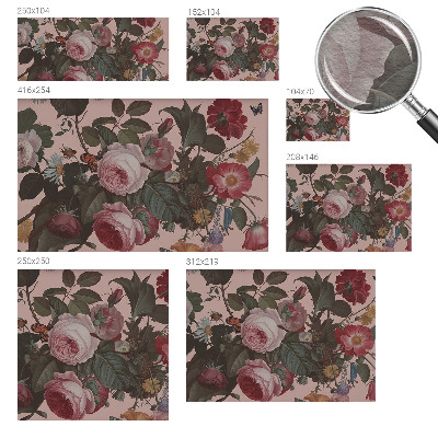 Premium photo wallpaper with a floral elegance design