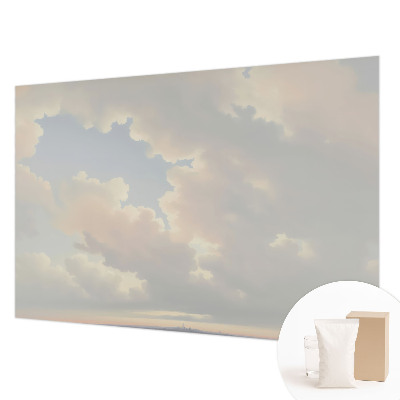Wall mural with a pastel sky design