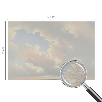 Wall mural with a pastel sky design