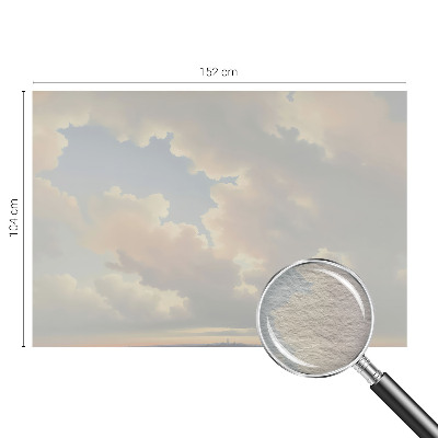 Wall mural with a pastel sky design