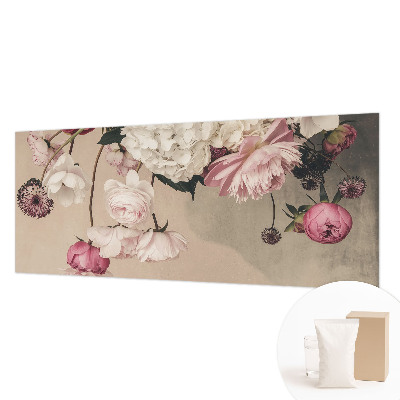 Photo wallpaper with a romantic floral motif