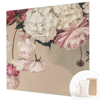 Photo wallpaper Romantic flowers