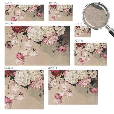 Photo wallpaper Romantic flowers