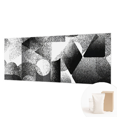 Wallpaper mural for living room with geometric shapes
