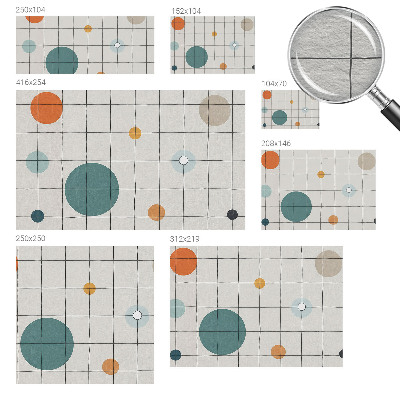 Large wall mural Colored circles