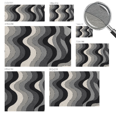 Large wall mural wallpaper Gray waves