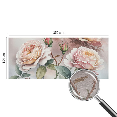 Modern wall mural Pastel roses