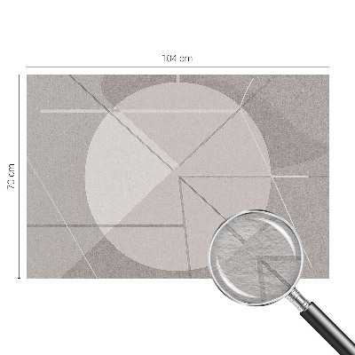 Custom size wall mural with an abstract geometric design