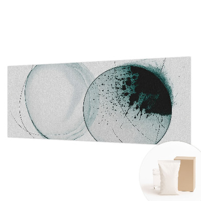 High quality photo wallpaper with a green circles pattern