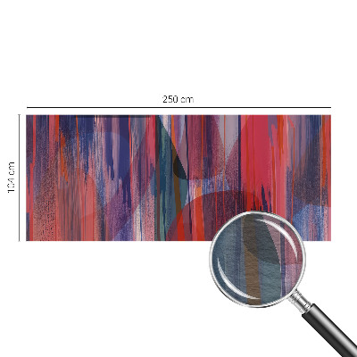 Modern wall mural for living room with rainbow stripes