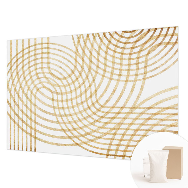 Premium wall mural for bedroom with a geometric weave pattern