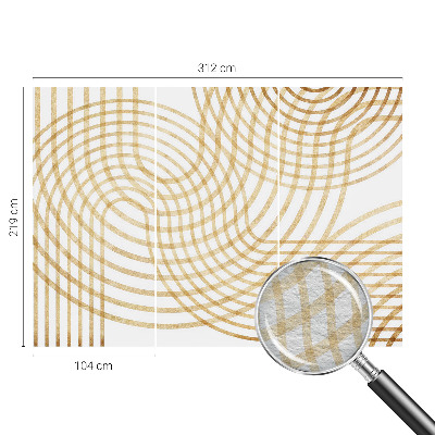 Premium wall mural for bedroom with a geometric weave pattern