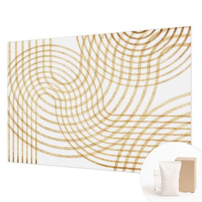 Premium wall mural for bedroom with a geometric weave pattern