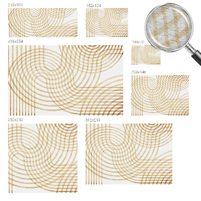 Premium wall mural for bedroom with a geometric weave pattern